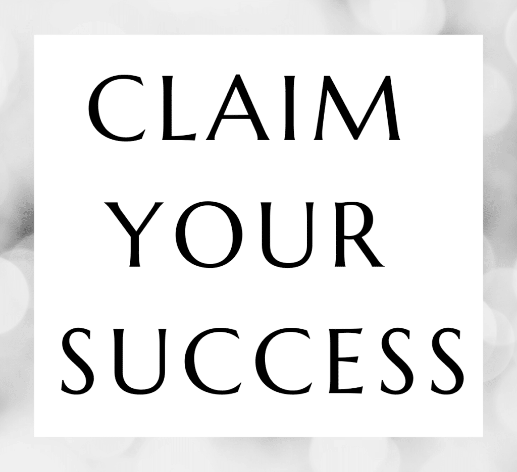 claim your success product image bw