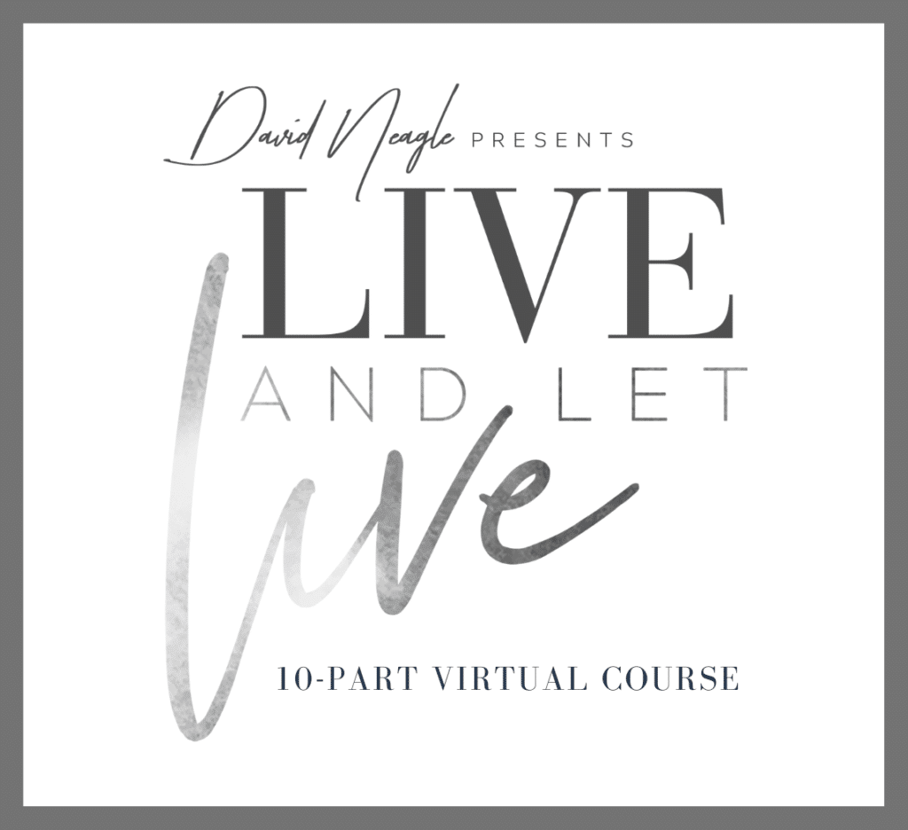 live and let live product image black & white