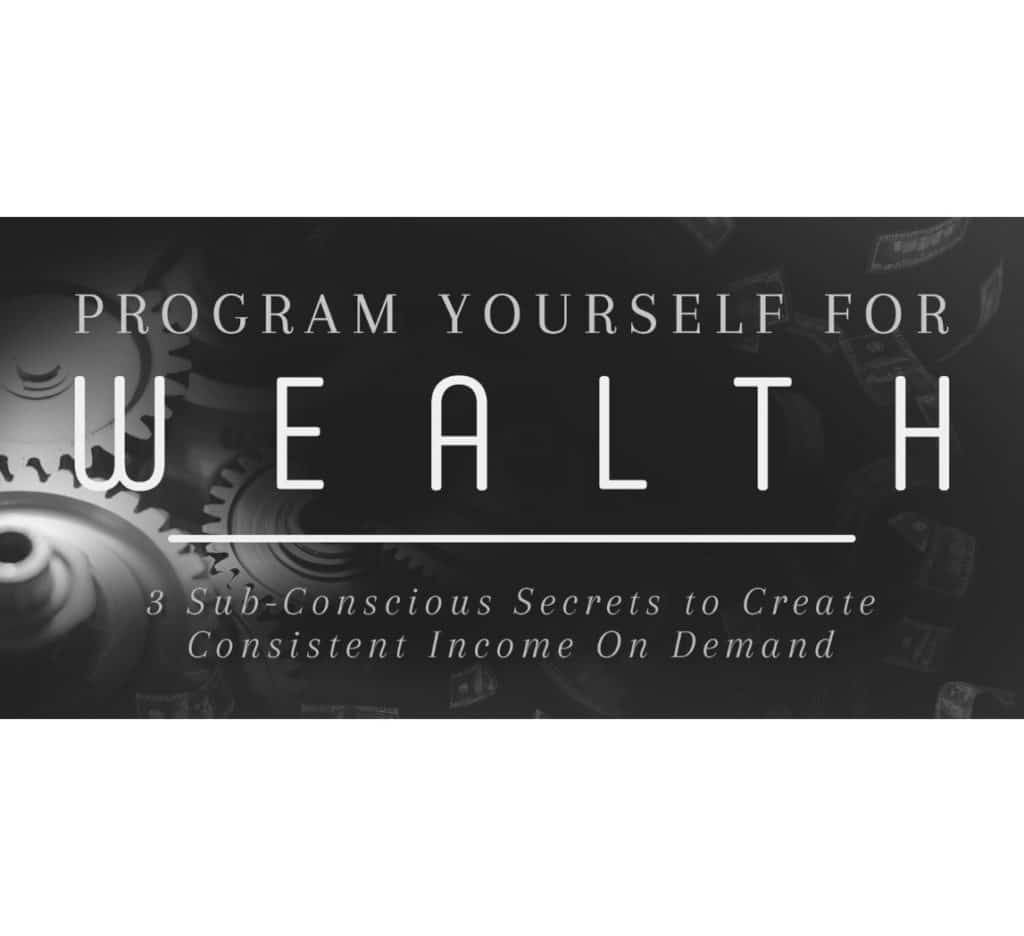 program yourself for wealth product image black & white